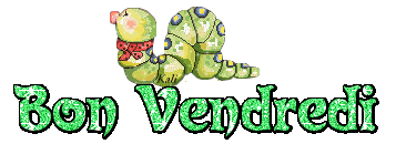 Gif animé Bon vendredi chenille